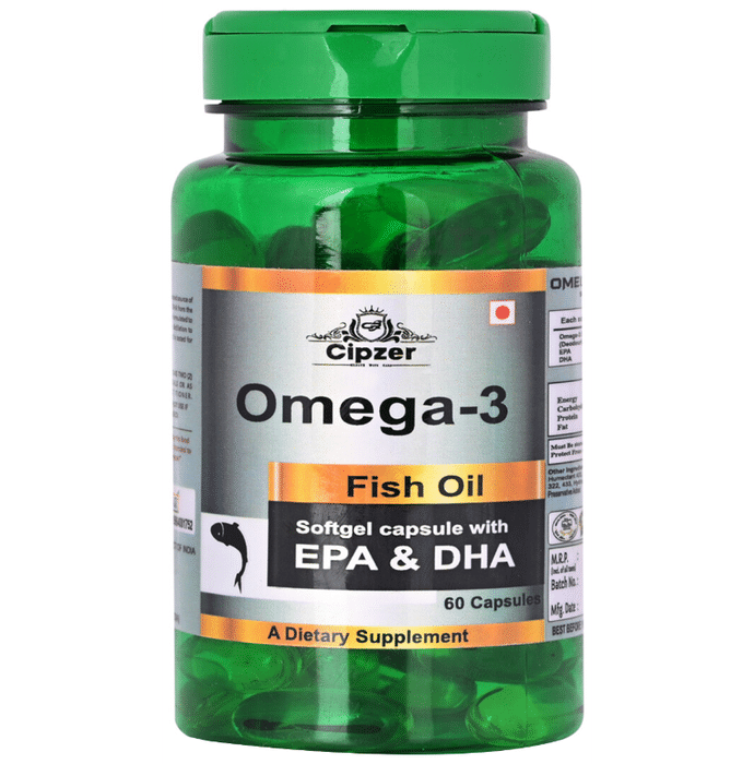 Cipzer Omega-3 Fish Oil Softgel Capsule