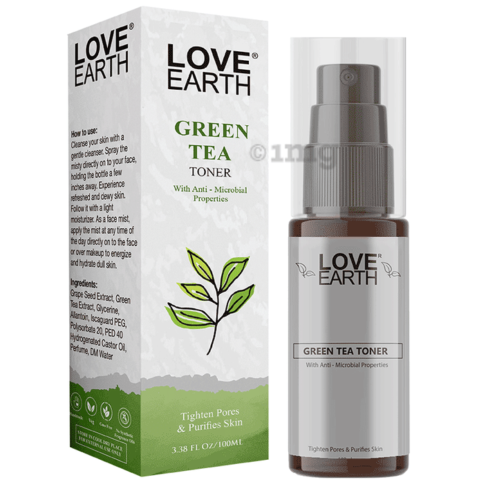 Love Earth Green Tea Toner Buy pump bottle of 100.0 ml Toner at best