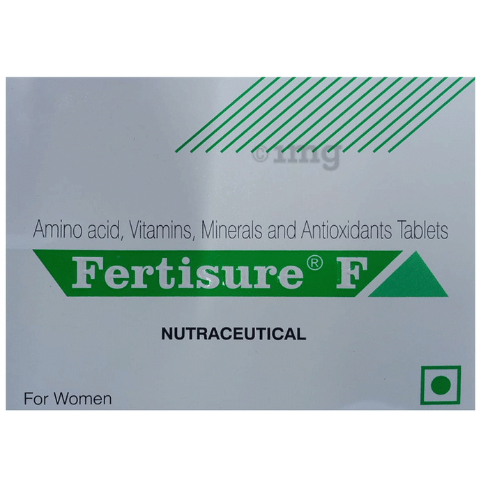 Fertisure F Nutraceutical Tablet with Amino Acids, Vitamins, Minerals & Antioxidants