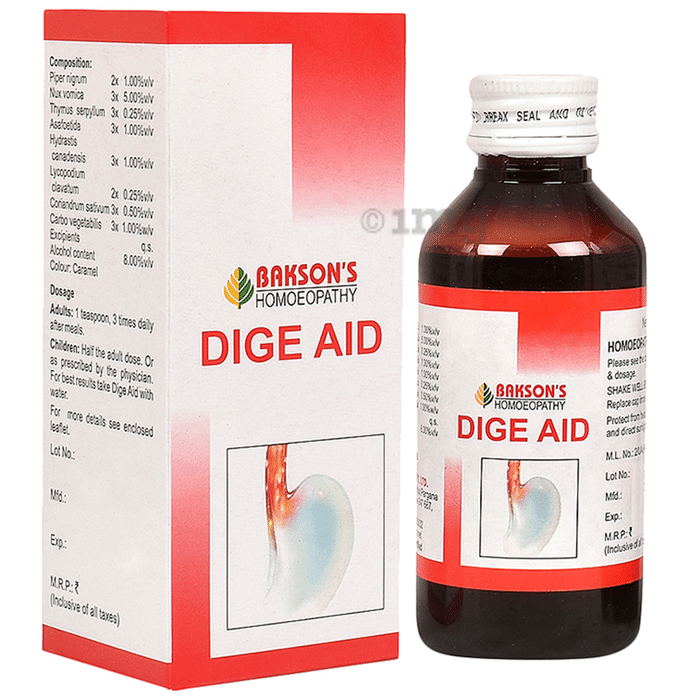 Bakson's Homeopathy Dige Aid Syrup