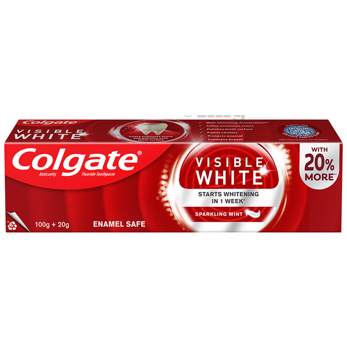 Colgate Visible White Toothpaste | Teeth Whitening Starts in 1 Week |