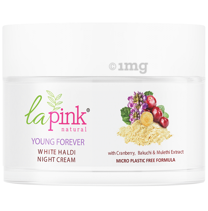 La Pink Young Forever White Haldi Night Cream