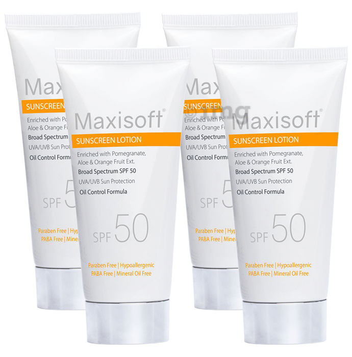 Maxisoft Sunscreen Lotion (50ml Each) SPF 50