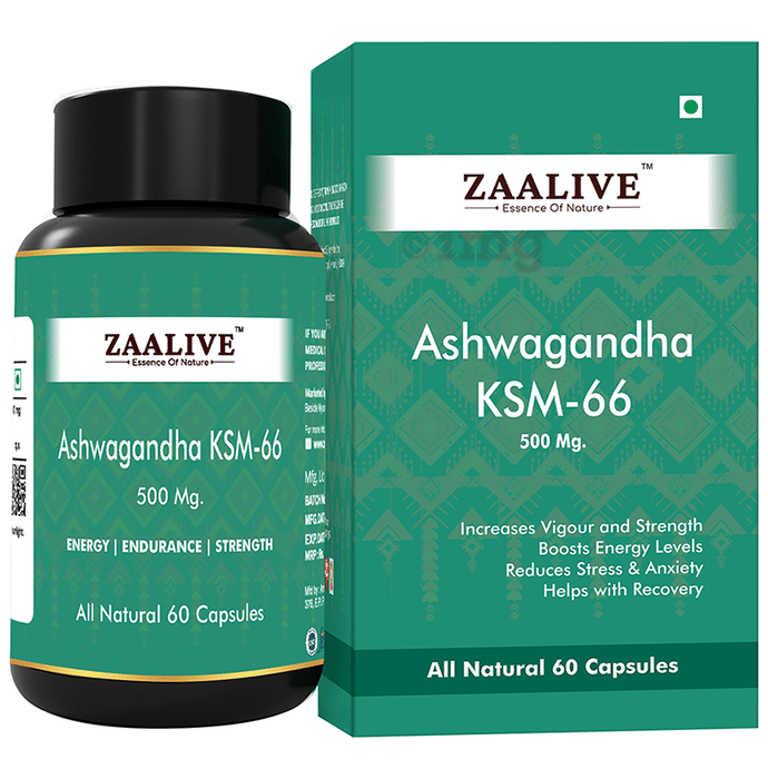 Zaalive Ashwaganda KSM 66 Capsule
