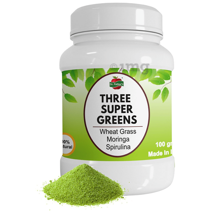 Dr. Patkar's Three Super Greens Powder Supports Joint Health & Immunity Booster