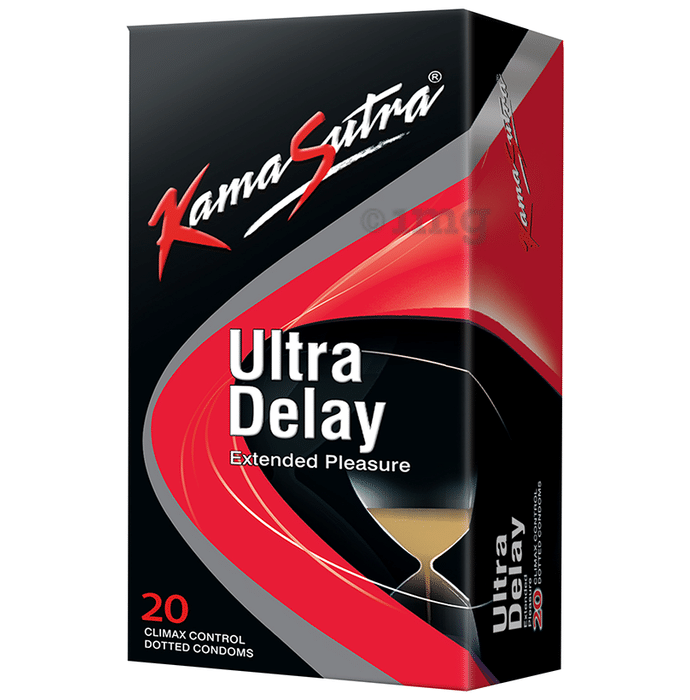KamaSutra Ultra Delay Extended Pleasure Climax Control Dotted Condom