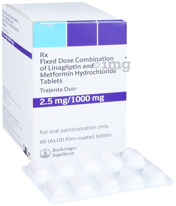 Trajenta Duo 2.5mg/1000mg Tablet