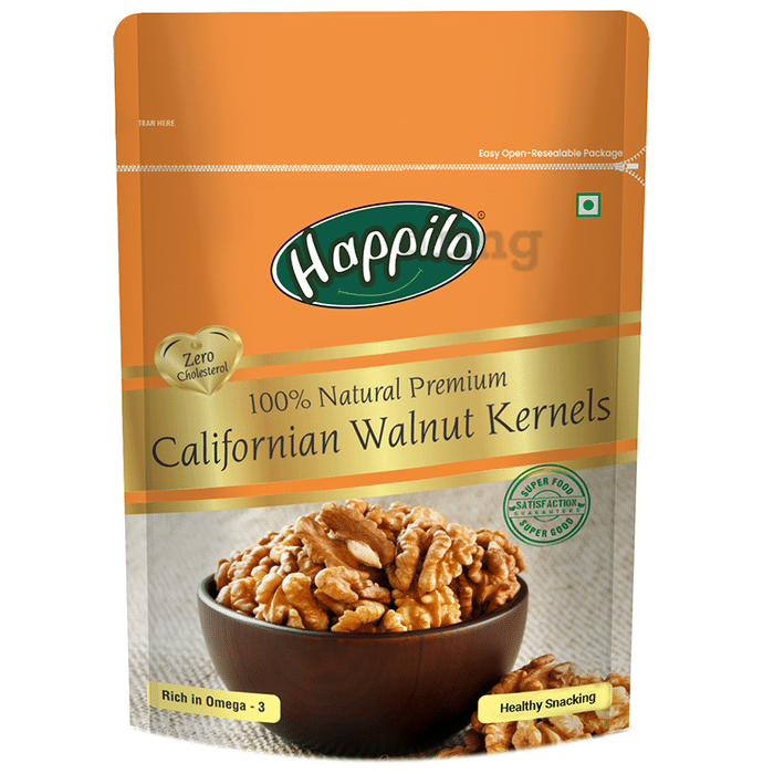 Happilo 100% Natural Californian Walnut Kernels (200gm Each)