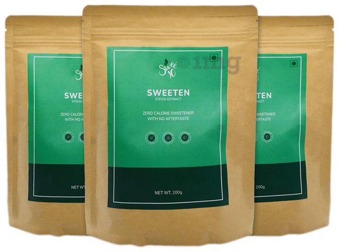 Swee10 Natural Stevia Sweetener Powder | Sugar Free | Zero Calorie Sugar Substitute