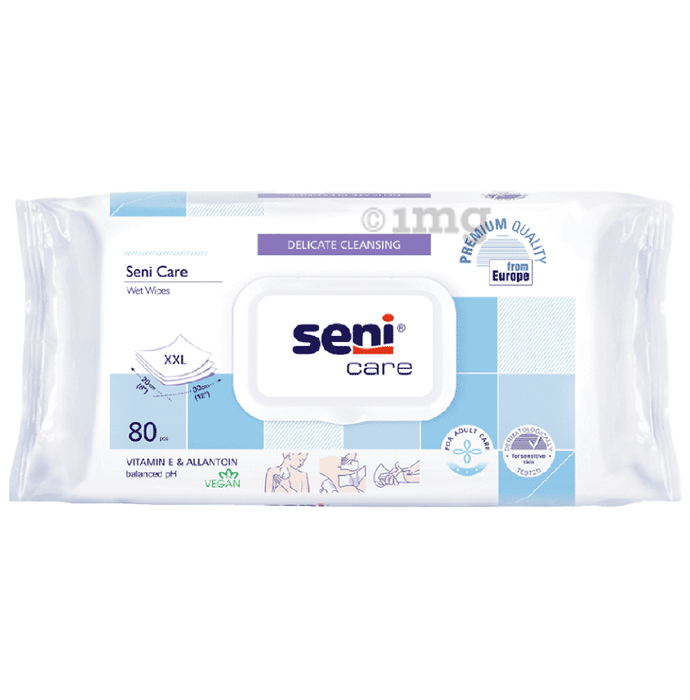 Seni Care Wet Wipes with Vitamin E & Allantoin | ph-Balanced