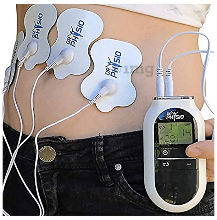 Dr Physio Electrical Nerve Stimulation Pulse Digital Massager Machine White