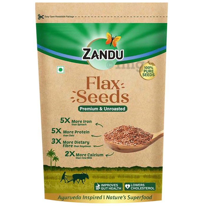 Zandu Flax Seeds Premium & Unroasted