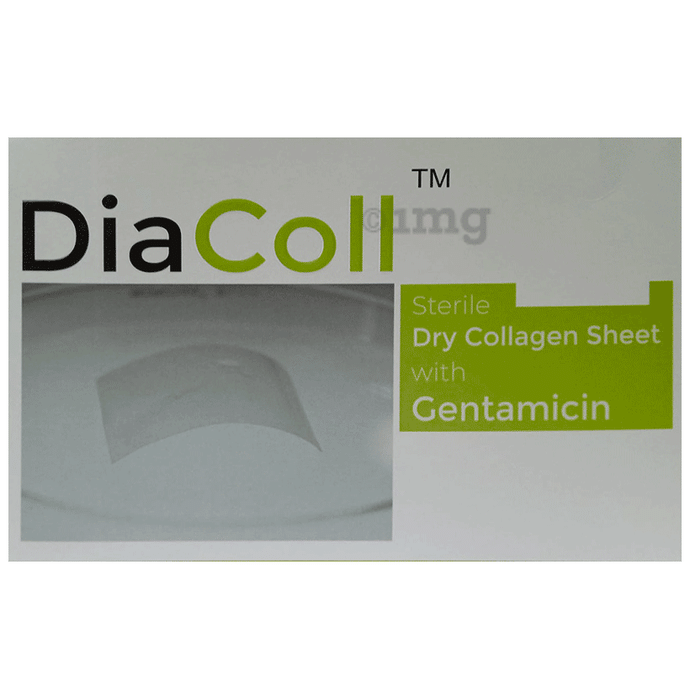 Cologenesis Diacoll Sterile Dry Collagen Sheet with Gentamicin Dressing