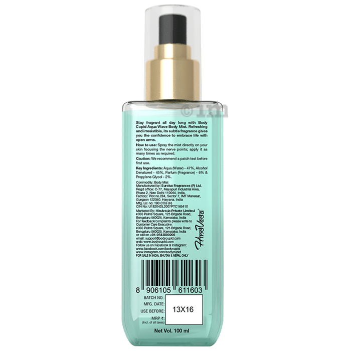 Body Cupid Body Mist Aqua Wave Buy pump bottle of 100.0 ml Liquid