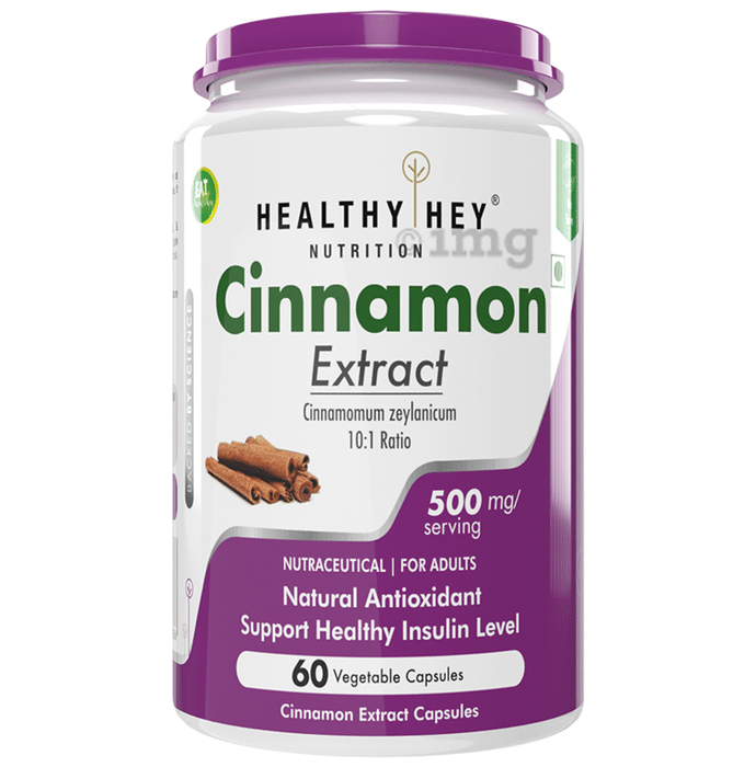 HealthyHey Nutrition Cinnamon Extract Vegetable Capsule