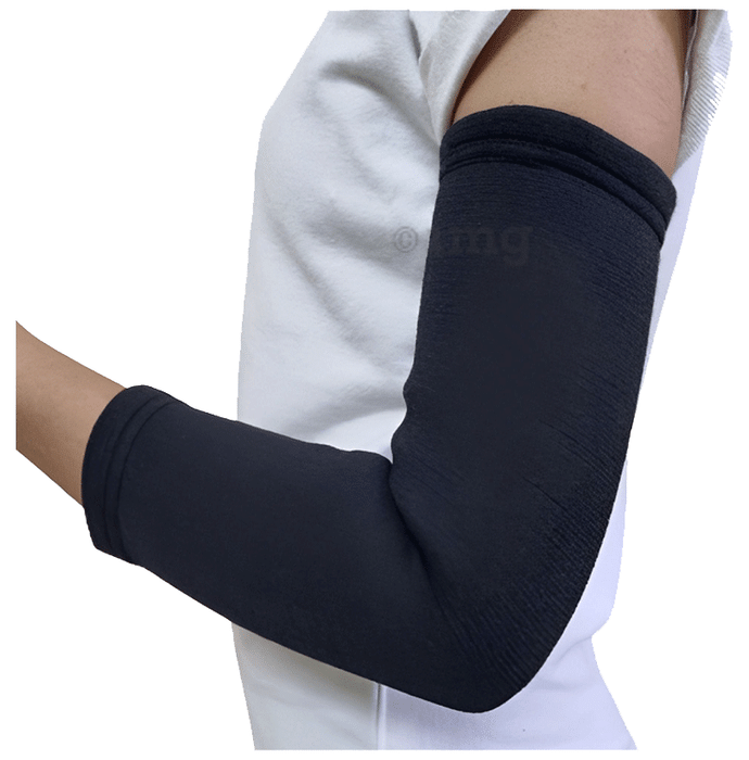 Sahyog Wellness Compression Elbow Support Arm Brace Black Medium