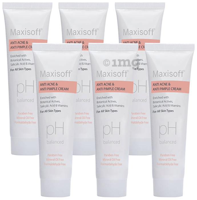 Maxisoft PH Balanced Anti Acne & Anti Pimple Cream (25gm Each)