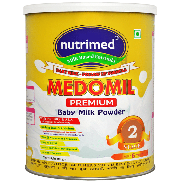 Nutrimed Medomil Premium Baby Milk Powder Stage 2 | Rich in Iron & Calcium