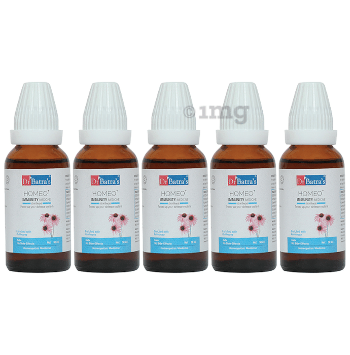 Dr Batra's Homeo+ Immunity Medicine Oral Drops (30ml Each)