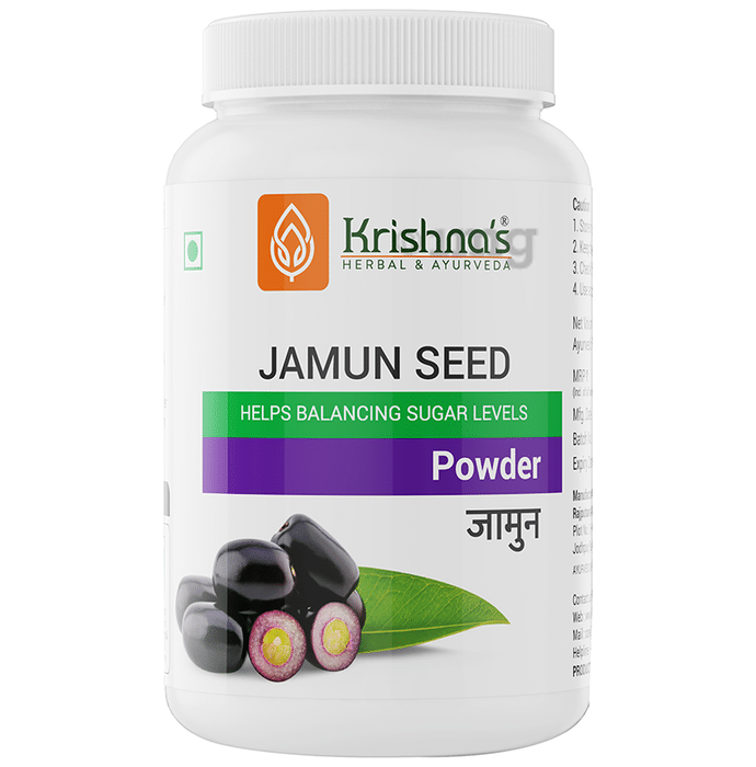 Krishna's Herbal & Ayurveda Jamun Seed Powder