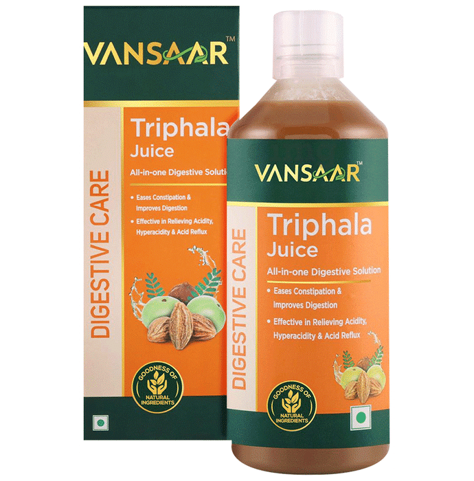 Vansaar Triphala Juice | Digestive & Gut Health Solution | Constipation Relief