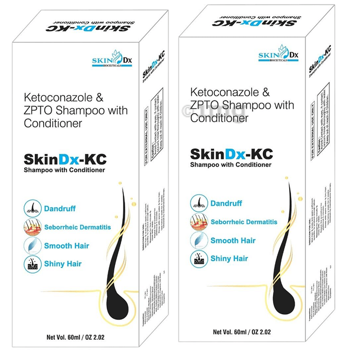 SkinDx-KC Shampoo with Conditioner (60ml Each)