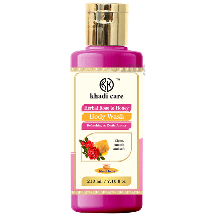 Khadi Care Herbal Rose and Honey Body Wash