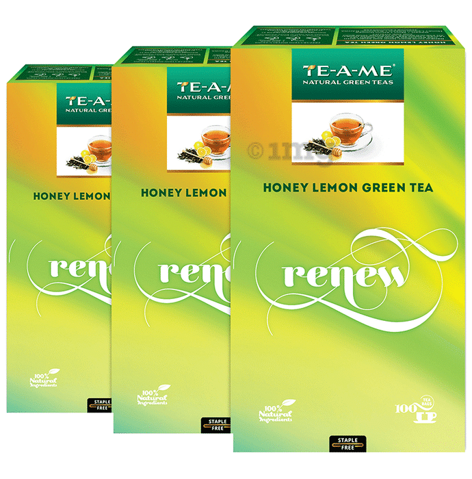 TE-A-ME Honey Lemon Green Tea Bags (100 Each)