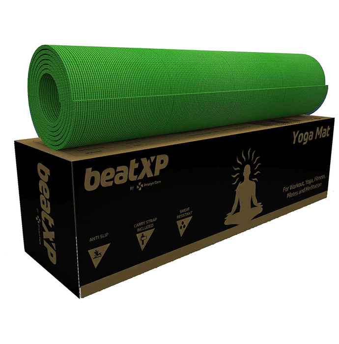 beatXP Pro Grip Yoga Mat Green 4mm GHVMEDFIT083