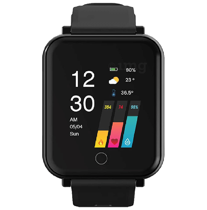 GOQii Smart Vital 2.0 Covers 5 Lakhs Health Insurance & 1 Lakh Life Insurance with 3 Months Health & Personal Coaching HD Display Smart Watch