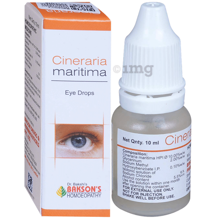 Bakson's Homeopathy Cineraria Maritima Eye Drop | For Blur Vision & Eye Care Eye Drop