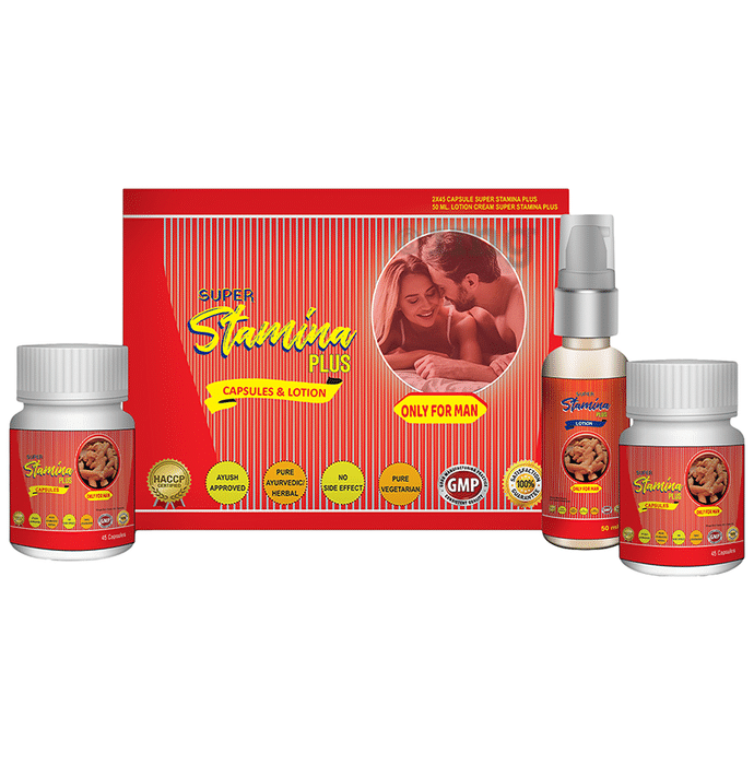 Divya Shri Super Stamina Plus Capsules & Lotion Kit