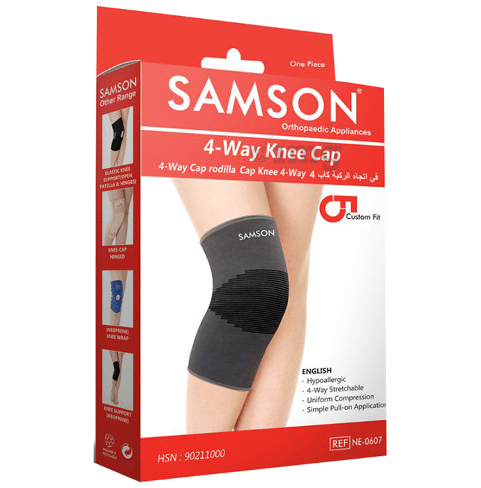 Samson NE0607 4-Way Knee Cap Large Grey