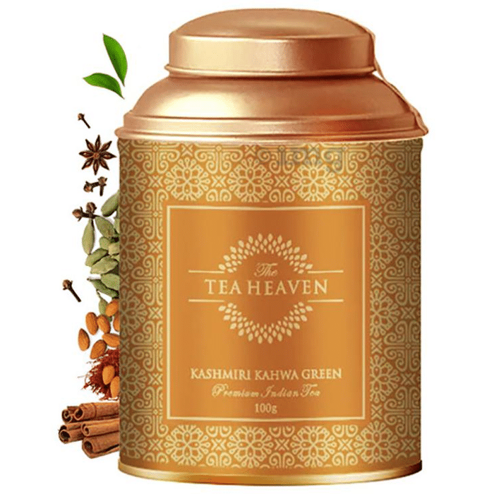 The Tea Heaven Kashmiri Kahwa Green Prenmium Indian Tea