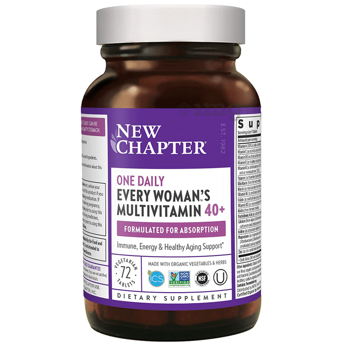New Chapter One Daily Every Women's Multivitamin 40+ Vegetarian Tablet