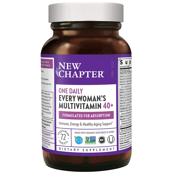 New Chapter One Daily Every Women's Multivitamin 40+ Vegetarian Tablet