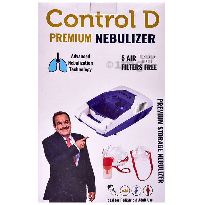 Control D Premium Compressor Complete Nebulizer Kit with Mouth Piece & Mask