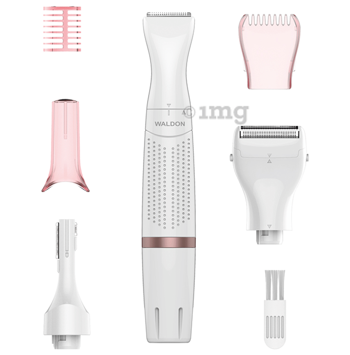 Waldon PLS-10 3 in 1 Body Electric Trimmer for Women Pink and White