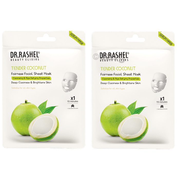 Dr. Rashel Tender Coconut Sheet Mask (20gm Each)