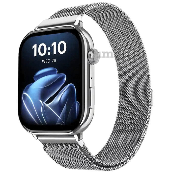 Noise NSW-421 ColorFit Pulse 4 Max Smartwatch Silver Link