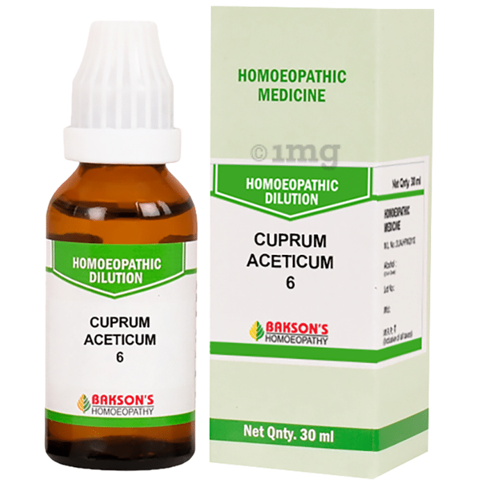 Bakson's Homeopathy Cuprum Aceticum Dilution 6 CH