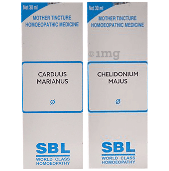 Combo Pack of SBL Chelidonium Majus Mother Tincture Q & SBL Carduus Marianus Mother Tincture Q (30ml Each)