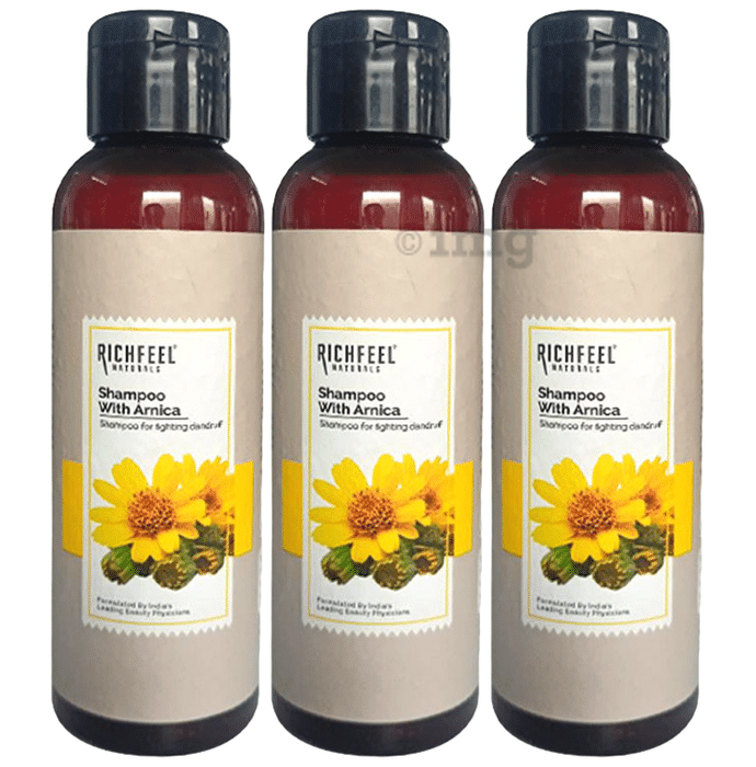 Richfeel Arnica Anti Dandruff Shampoo - Clears Dandruff, Soothes Itching (100ml Each)