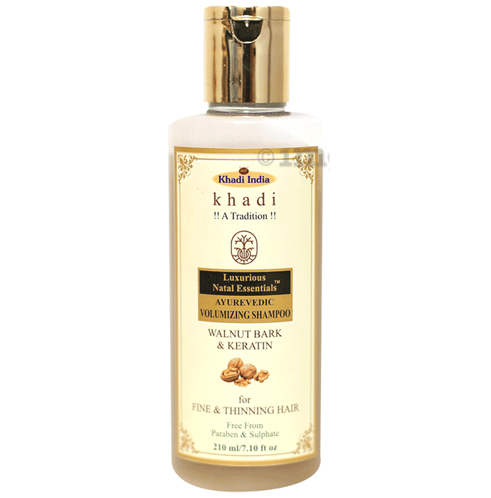 Luxurious Natal Essentials Ayurvedic Volumizing Shampoo Walnut Bark & Keratin