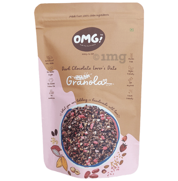 OMG! Oh My Guiltfree Dark chocolate Lover's Date Granola Buy box of 80
