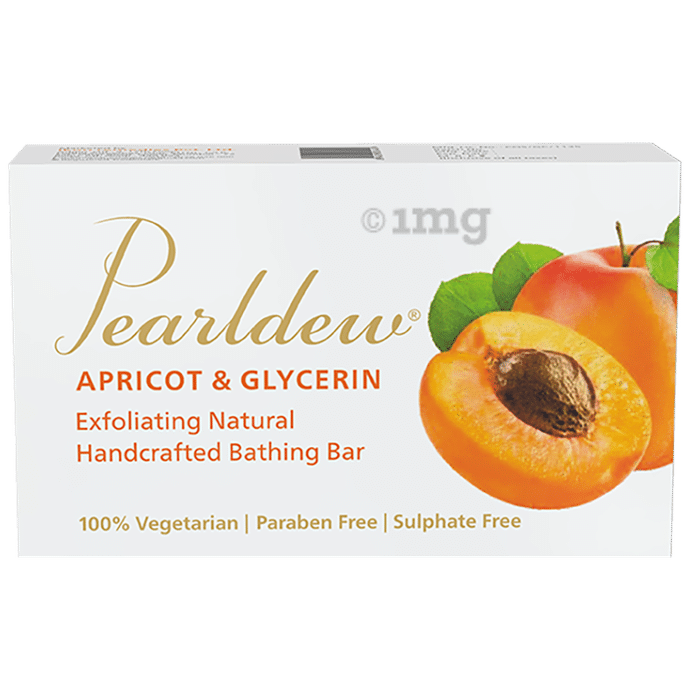 Pearldew Apricot & Glycerin Exfoliating Natural Handcrafted Bathing Bar