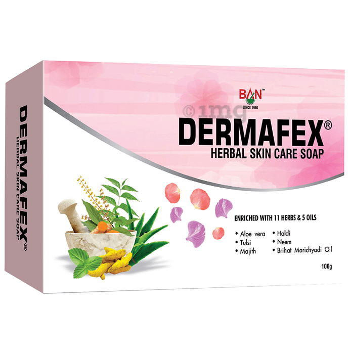 Ban Labs Dermafex Herbal Skin Care Soap | Protect Skin Against Infections & Nourishes Skin Soap