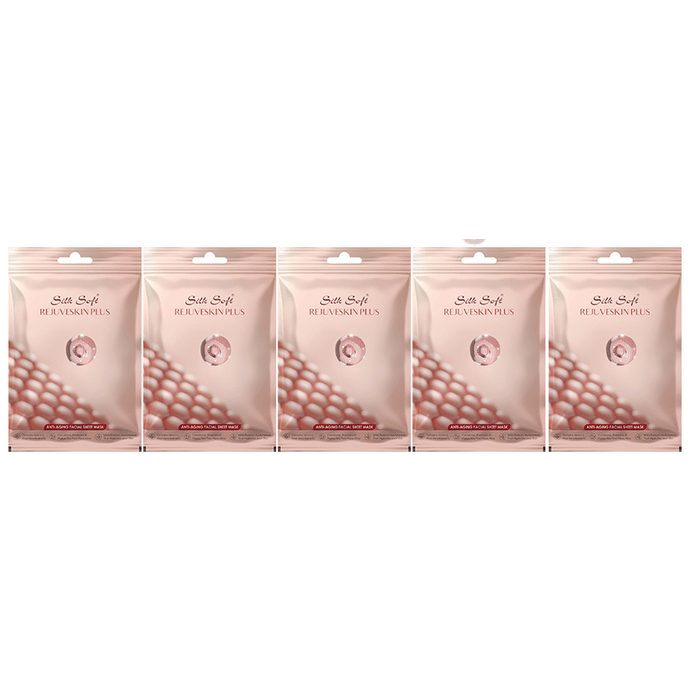 Silk Soft Rejuveskin Plus Anti Aging Facial Sheet Mask