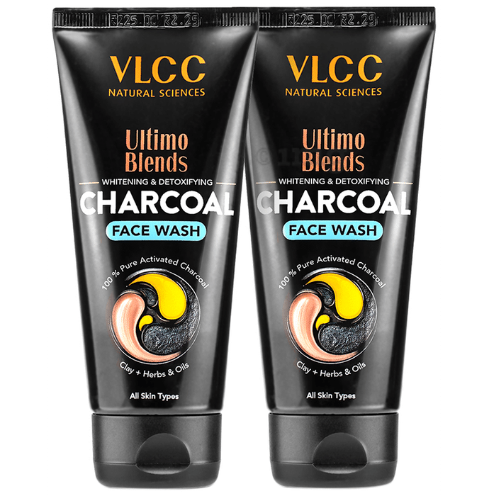 VLCC Ultimo Blends Whitening & Detoxifying Face Wash (100ml Each) Charcoal
