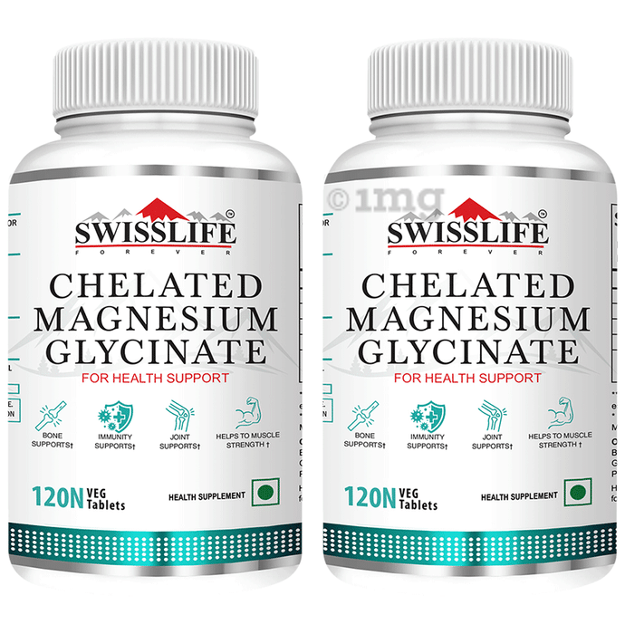 SWISSLIFE FOREVER Chelated Magnesium Glycinate Tablet (120 Each)